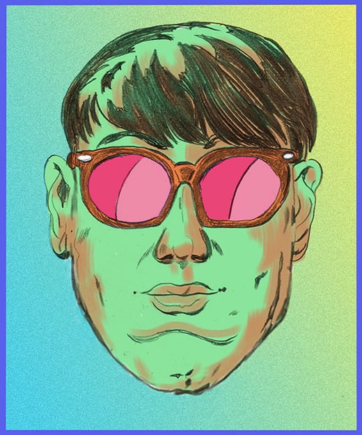 Custom illustration for Oval face shape for best sunglasses for your face shape