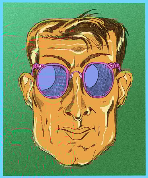 Custom illustration for Square face shape for best sunglasses for your face shape