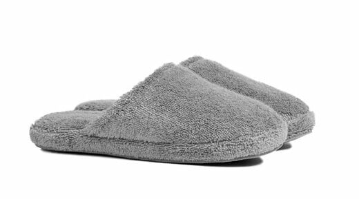 Grey slippers