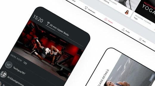 Devices open with Peloton app