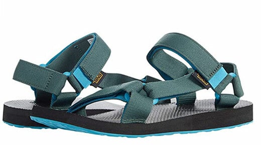 Green Teva Original Universal Sandals