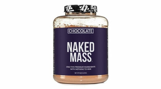 Naked Mass container, chocolate flavor